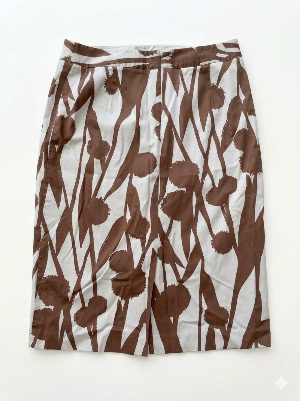 Boden Women Brown Floral Midi pencil Skirt, size 8 - Picture 2 of 4
